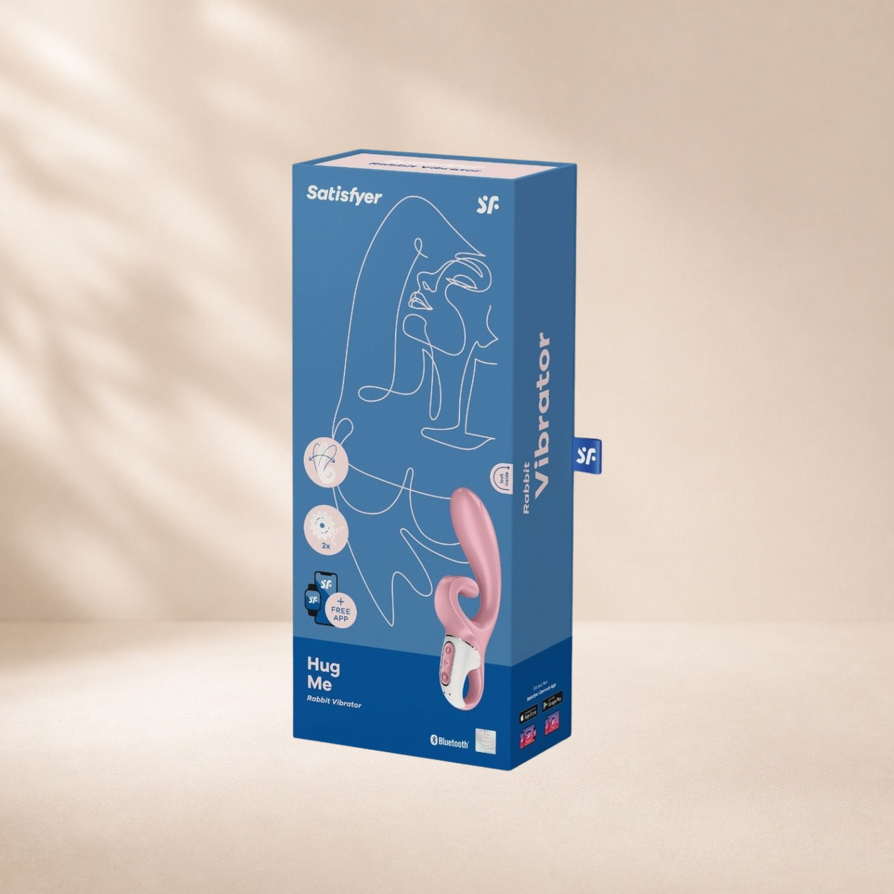 Satisfyer Hug Me - Pink, rabbit vibrator (photo 3)