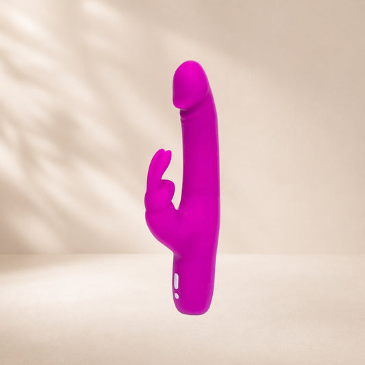 Happy Rabbit Slimline Realistic Vibrator - Purple