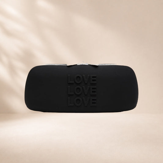 Happy Rabbit LOVE Storage Zip Bag - Medium - Black