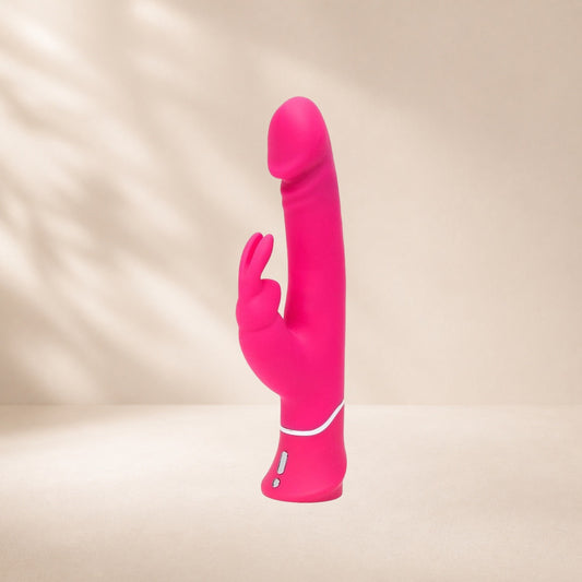 Happy Rabbit Realistic Dual Density Rabbit Vibrator - Pink