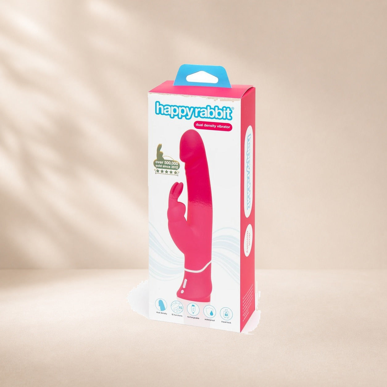 Happy Rabbit Realistic Dual Density Rabbit Vibrator - Pink