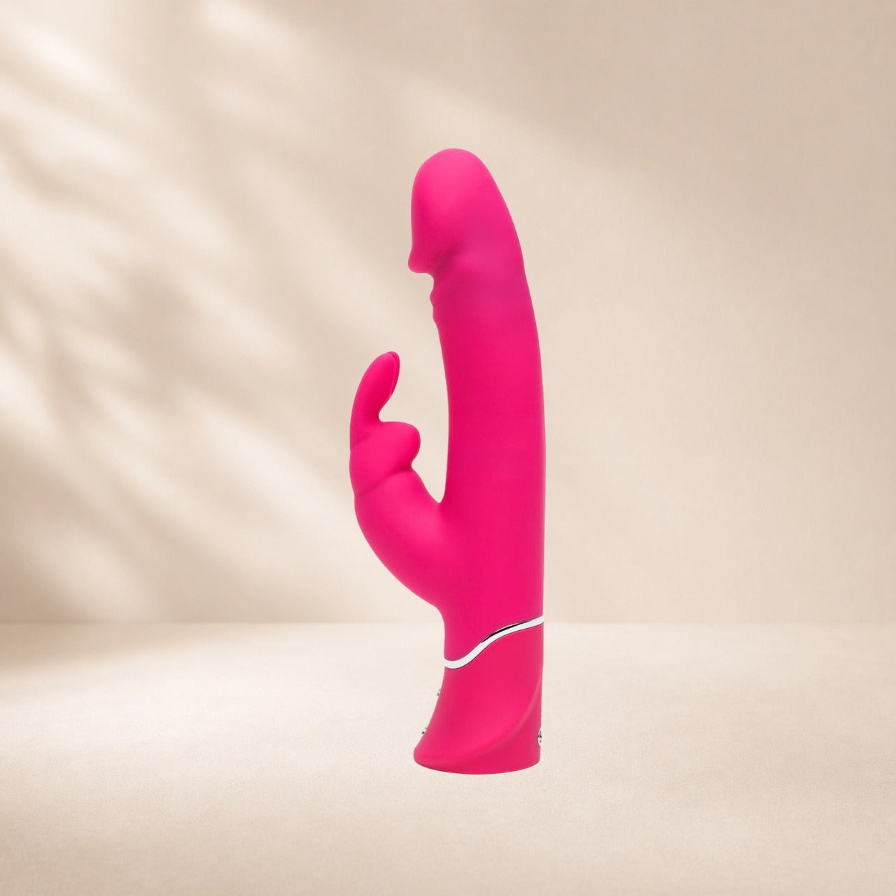 Happy Rabbit Realistic Dual Density Rabbit Vibrator - Pink