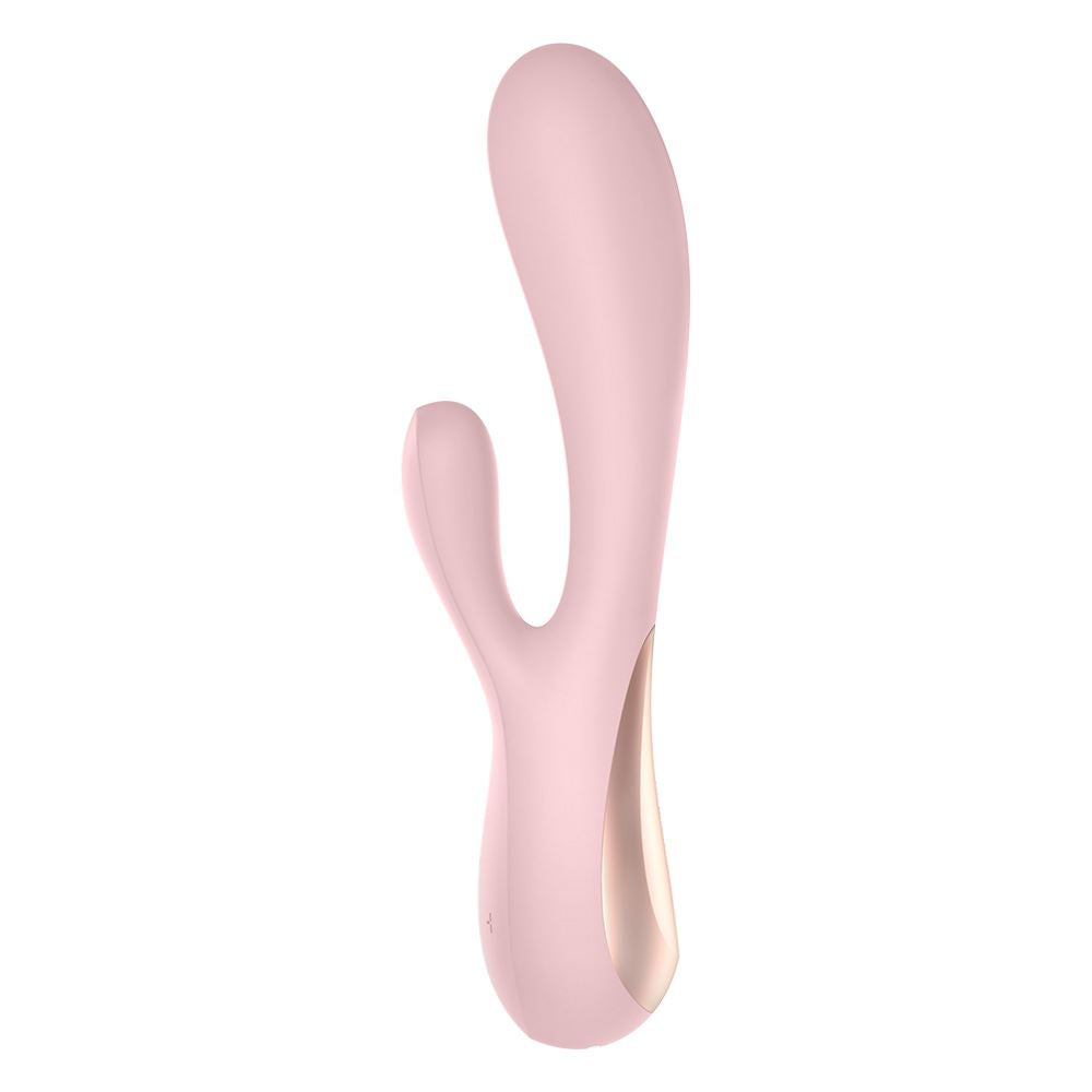 Satisfyer App Enabled Mono Flex Rabbit Vibrator - Pink/Mauve
