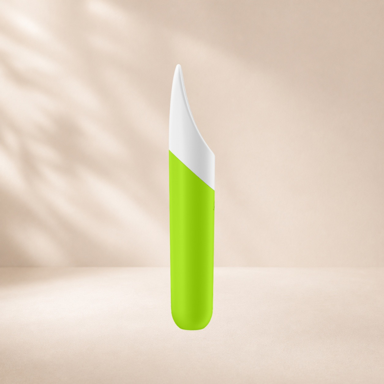 Satisfyer Ultra Power Bullet 7 - Green — Broad, curved, pulsing tip — tongue-like motion