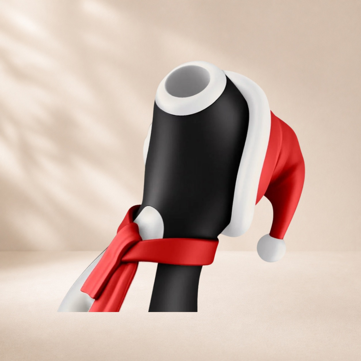Satisfyer Pro Penguin - Holiday Edition — Pressure wave (air pulse) technology, curved precision tip