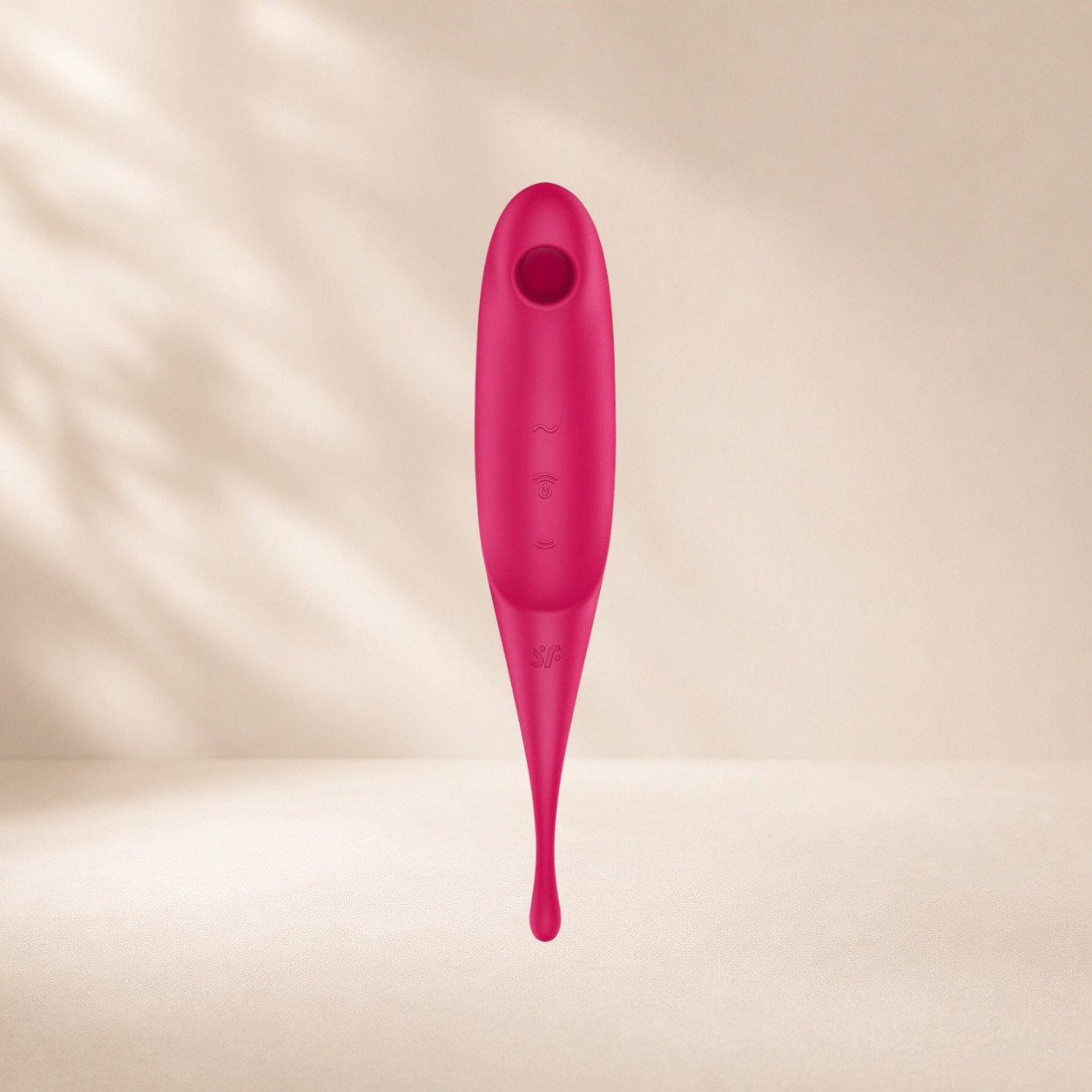 Satisfyer Twirling Pro - Red — Rotating tip + air pulse technology