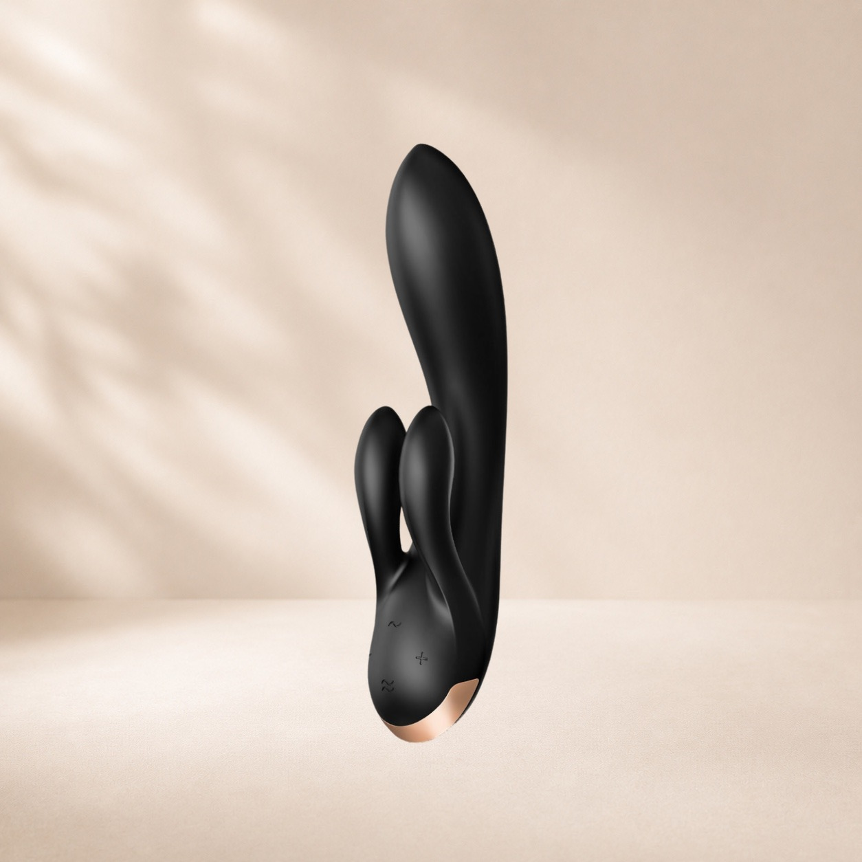 Satisfyer Double Flex - Black, rabbit vibrator (photo 3)