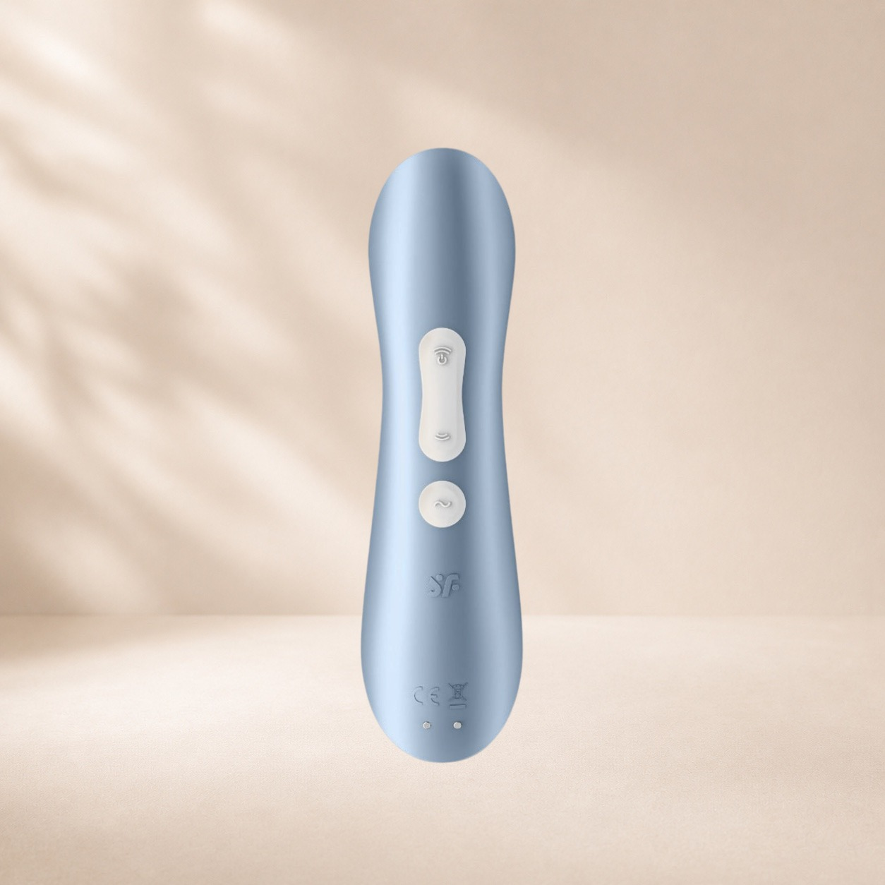 Satisfyer Pro 2+ - Blue — Pressure wave + vibration, two independently controlled motors