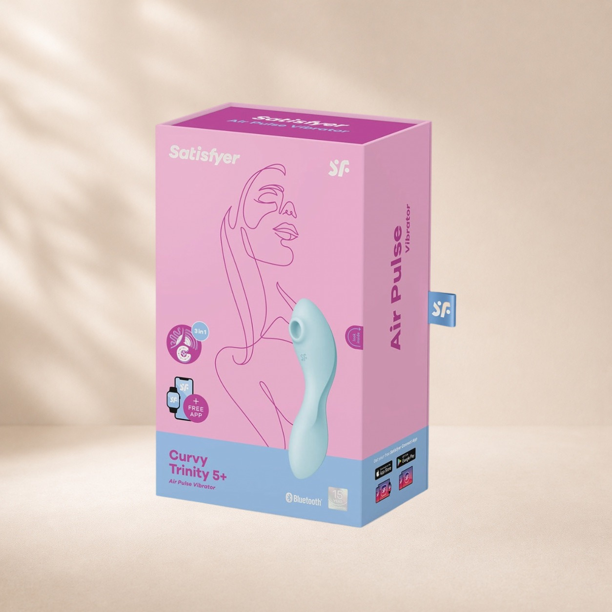 Satisfyer Curvy Trinity 5+ - Blue