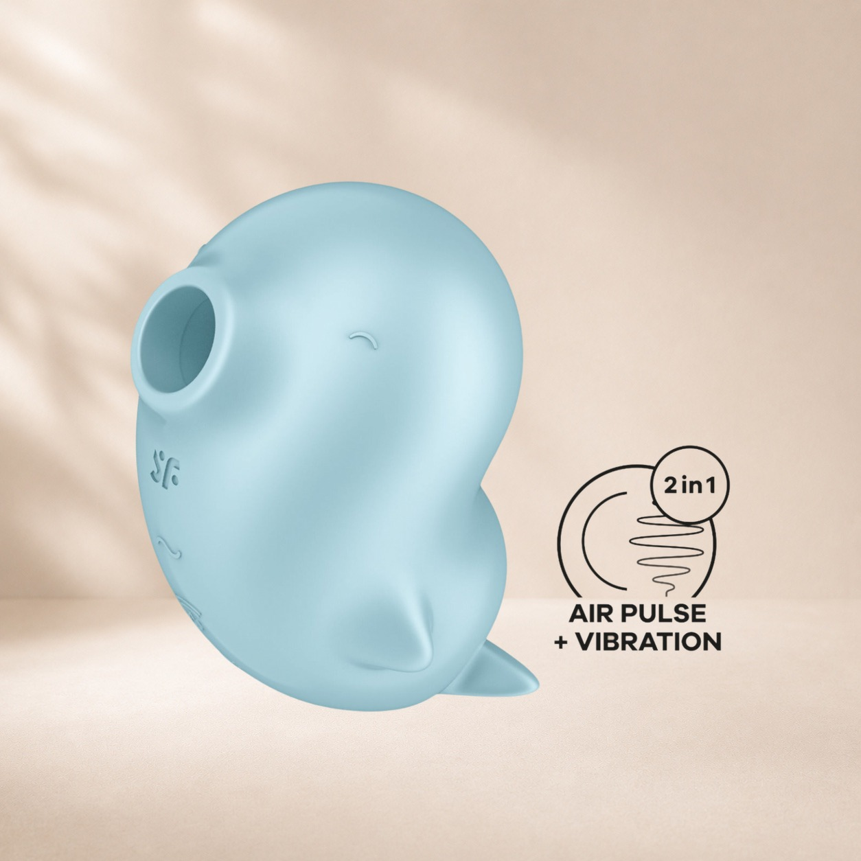 Satisfyer Sassy Seal - Ice Blue — Playful character design, air pulse + vibration
