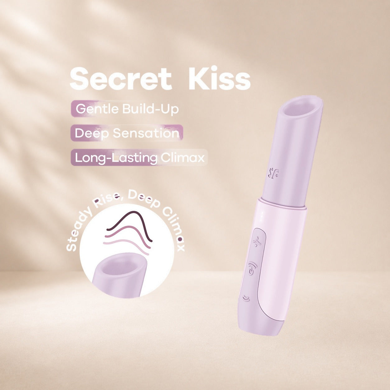 Satisfyer Secret Kiss - Blush Pink, clitoral stimulator (photo 3)
