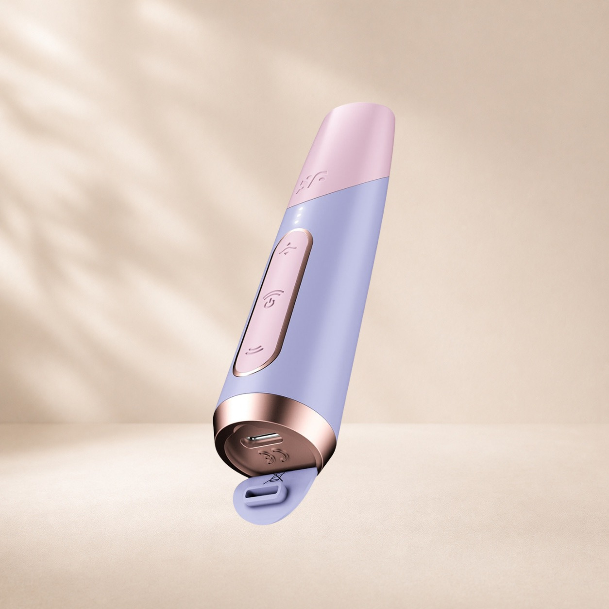 Satisfyer Bold Kiss - Violet — Pointed opening, adjustable membrane, 3 positions