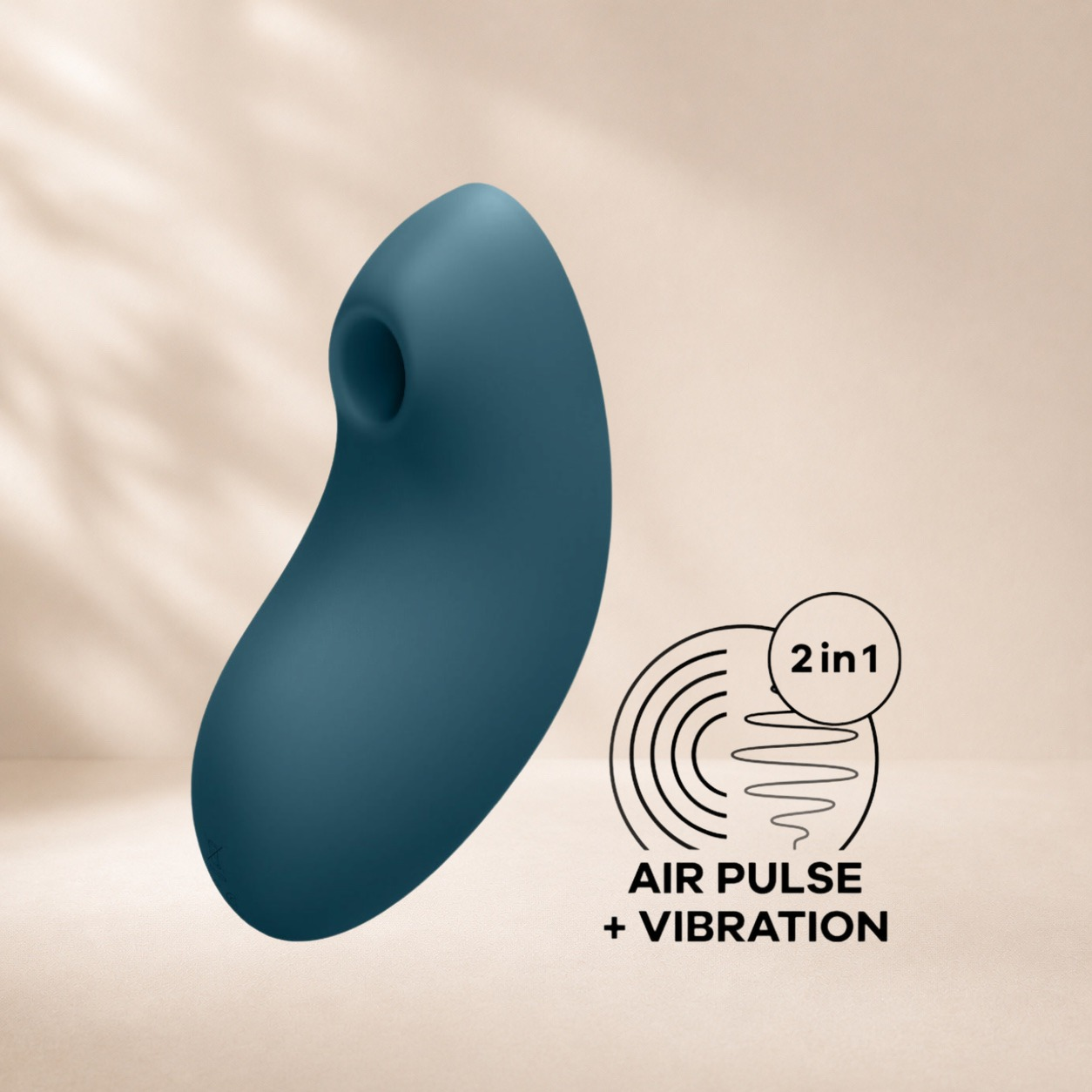 Satisfyer Vulva Lover 2 - Blue — Double air pulse + vibration, two independently controlled motors