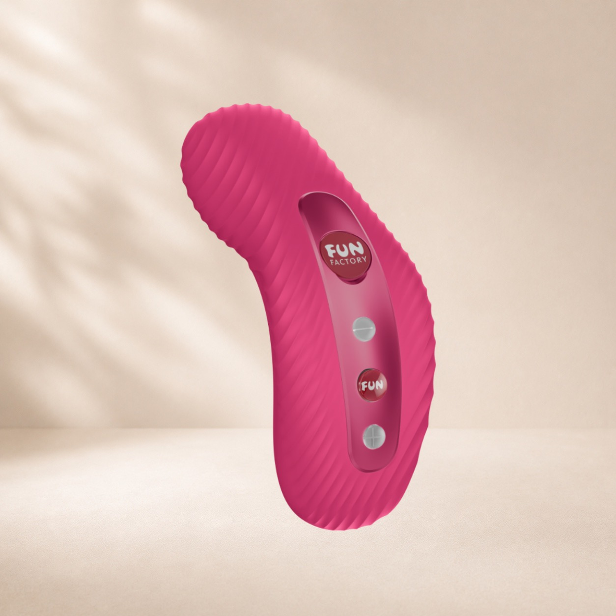 Fun Factory Laya III - Raspberry — Vibration + tapping layering effect, curved wing shape