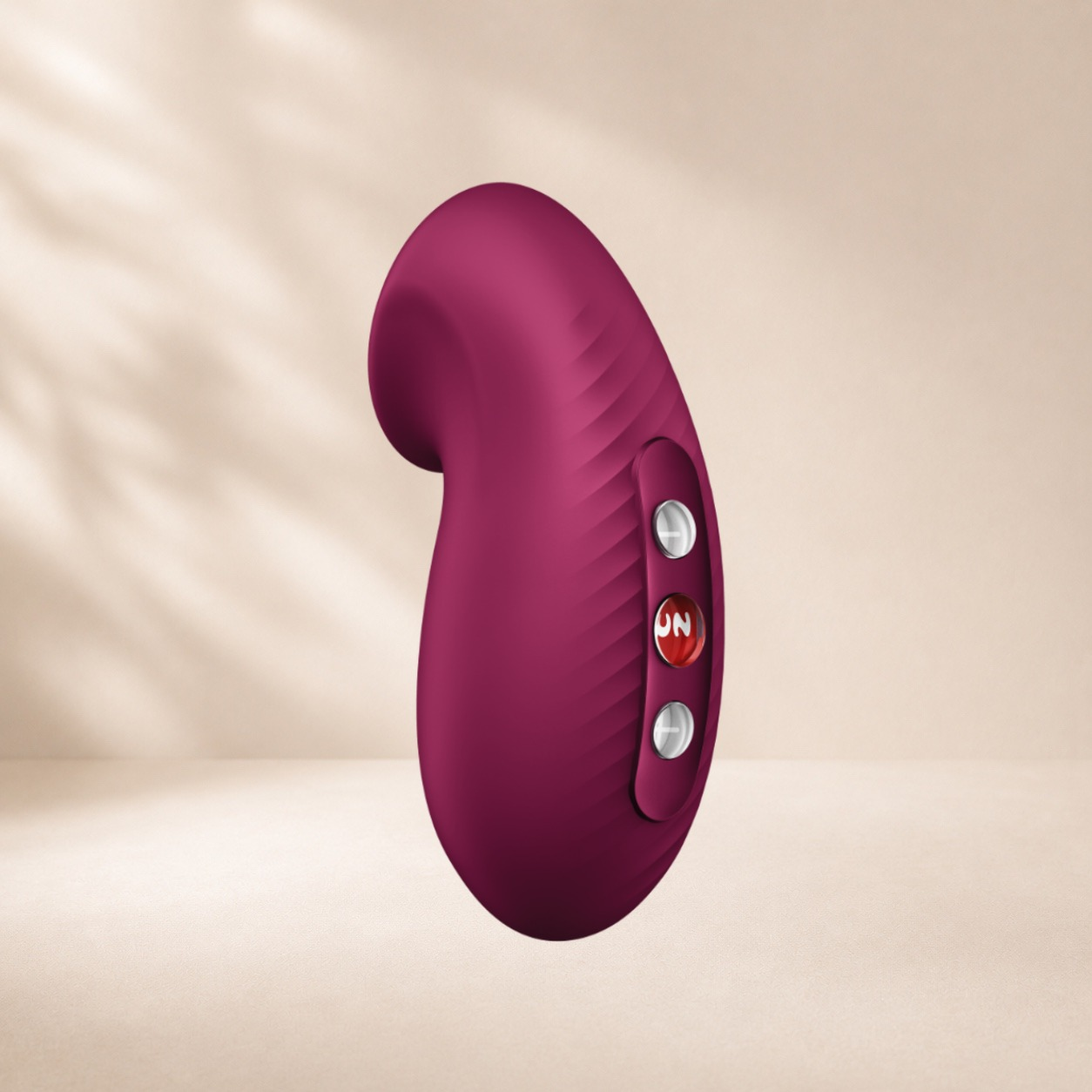 Fun Factory Desire - Wine Red — Touch-free air pulse stimulation, raised find-by-feel controls