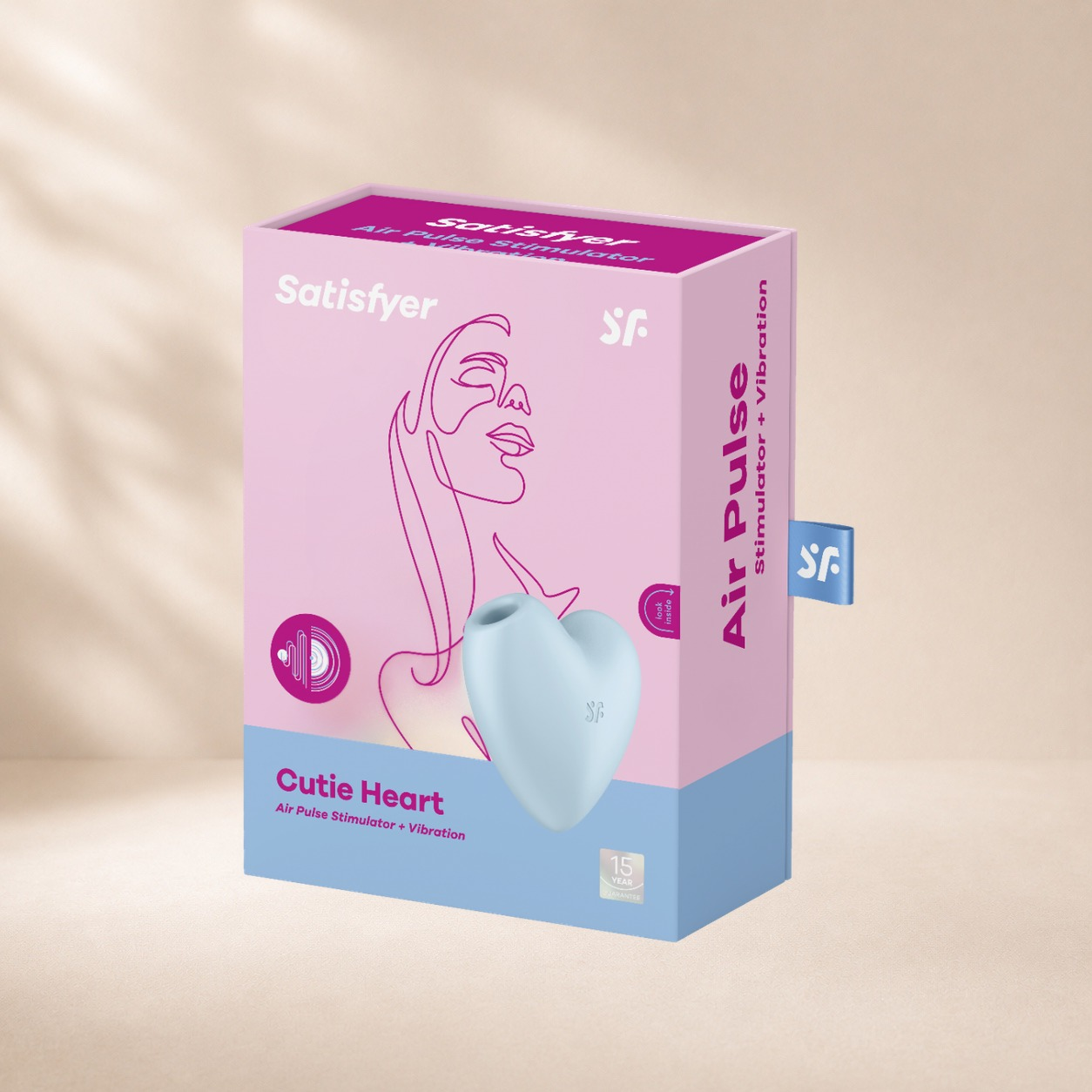 Satisfyer Cutie Heart - Light Red, clitoral stimulator (photo 3)