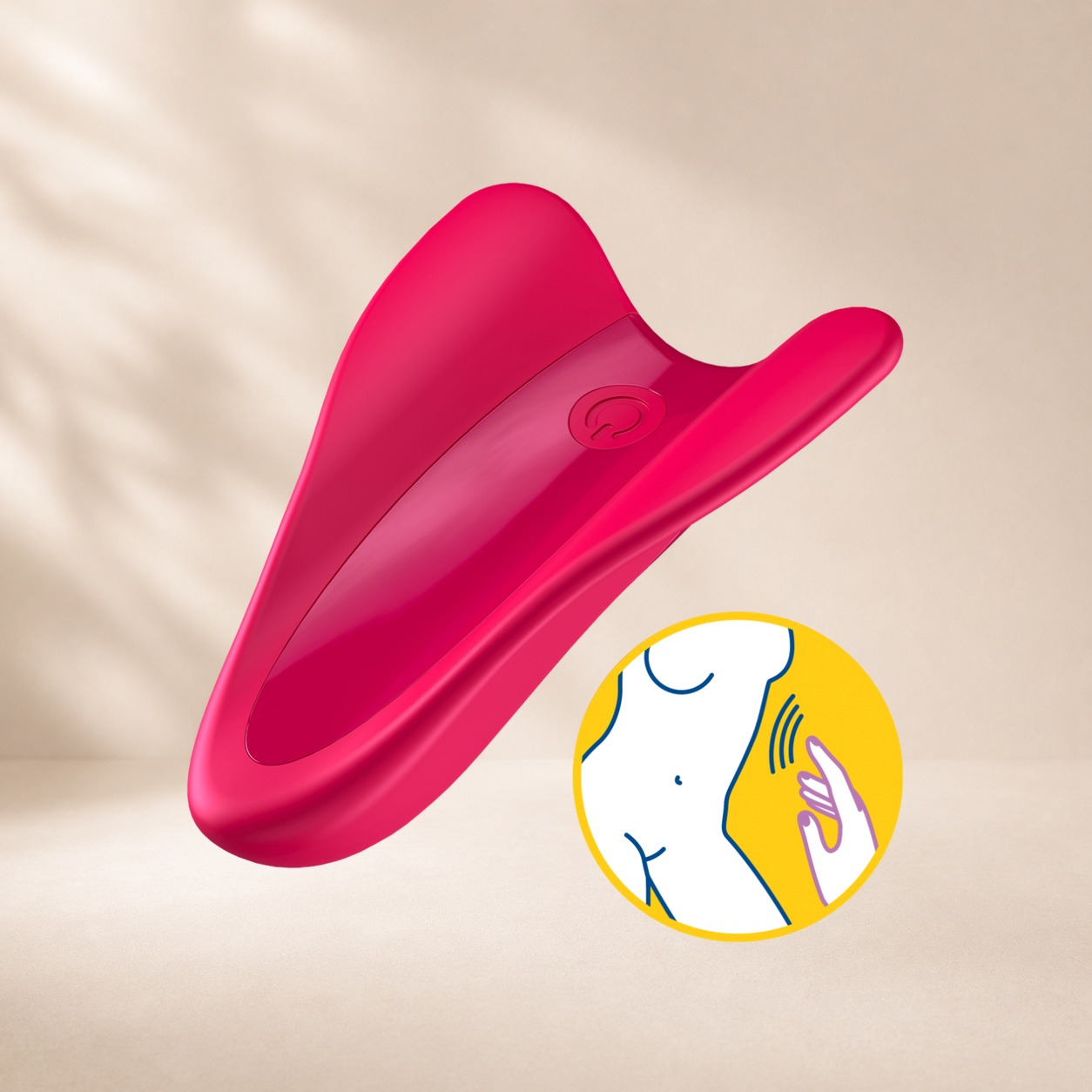 Satisfyer High Fly Finger Vibrator - Red