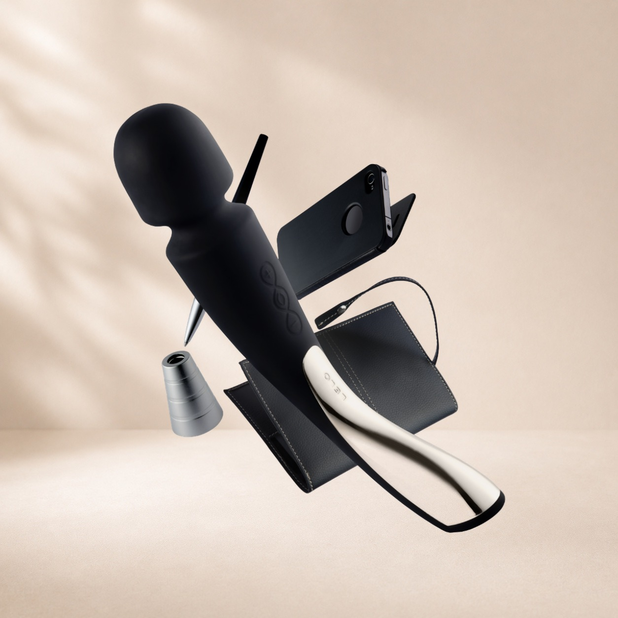 Lelo Smart Wand - Black, wand vibrator (photo 3)