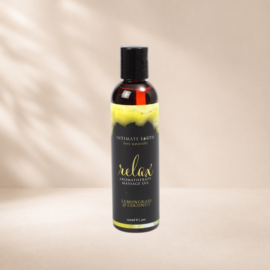 Intimate Earth Relaxing Massage Oil - Lemongrass & Coconut