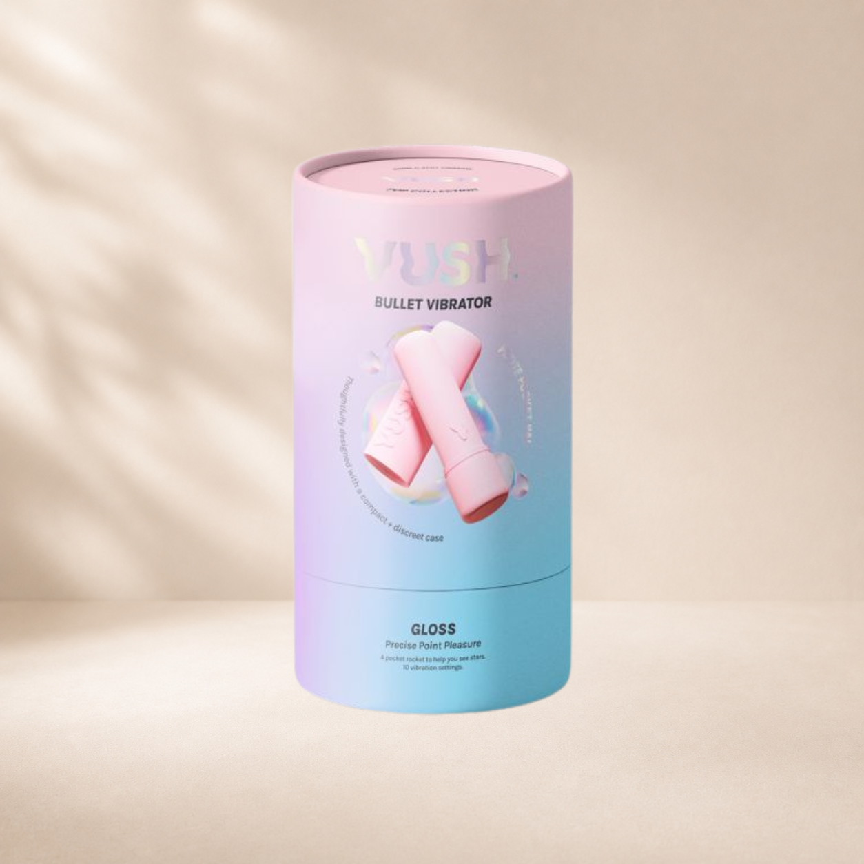 Vush Pop Gloss Clitoral Vibrator - Pink