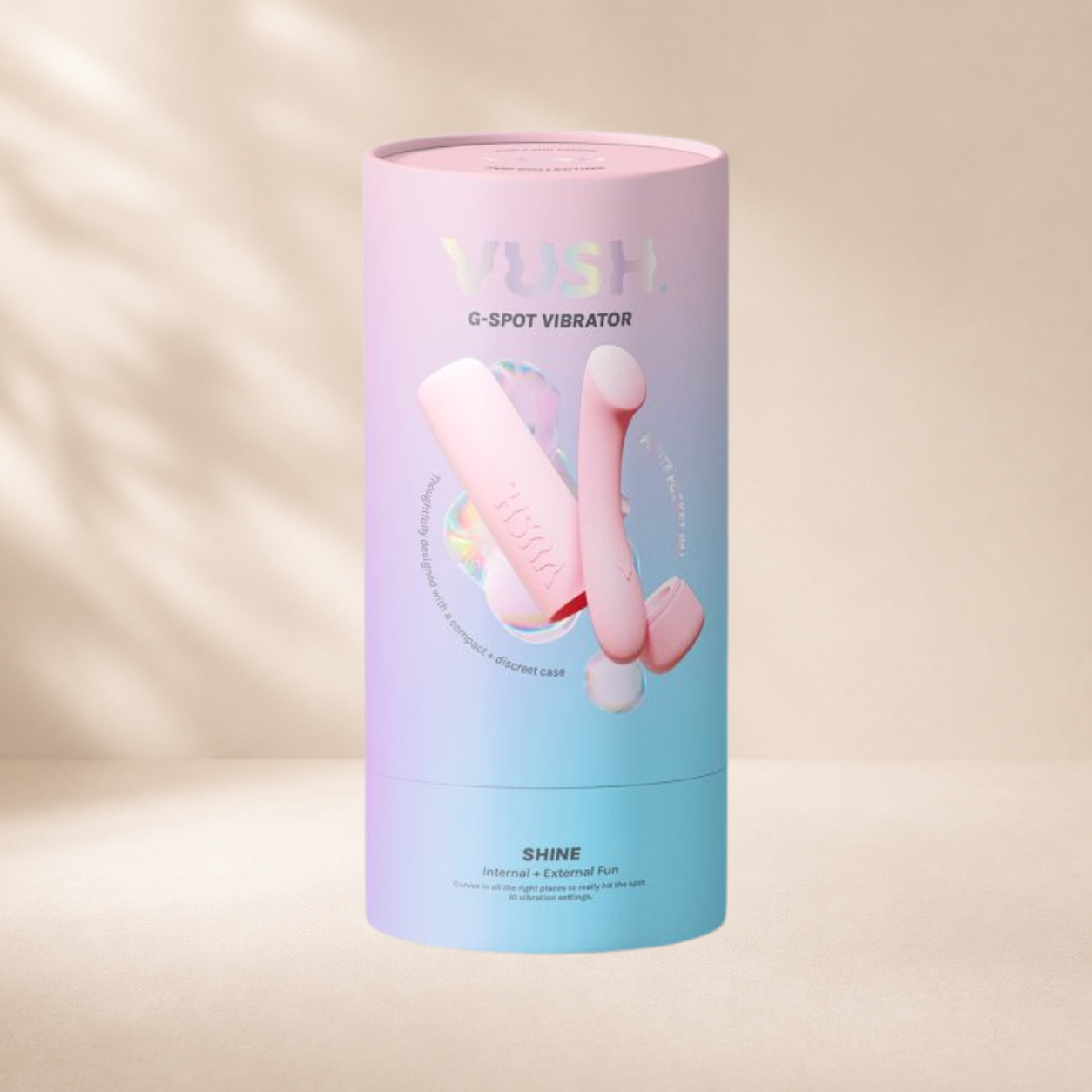 Vush Pop Shine Clitoral Vibrator - Pink