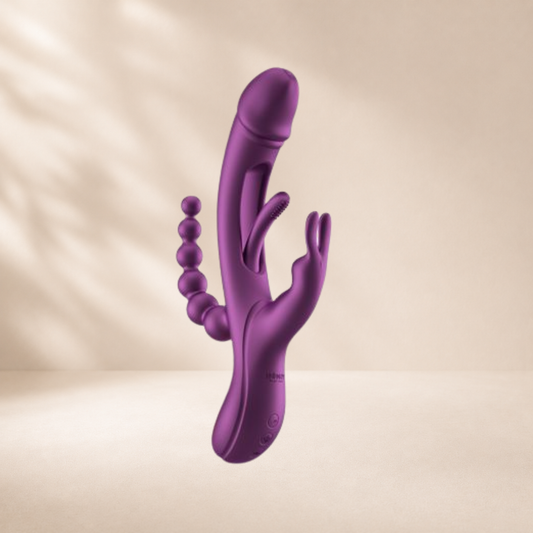 Honey Play Box Trilux - Kinky Finger Rabbit Vibrator with Anal Beads