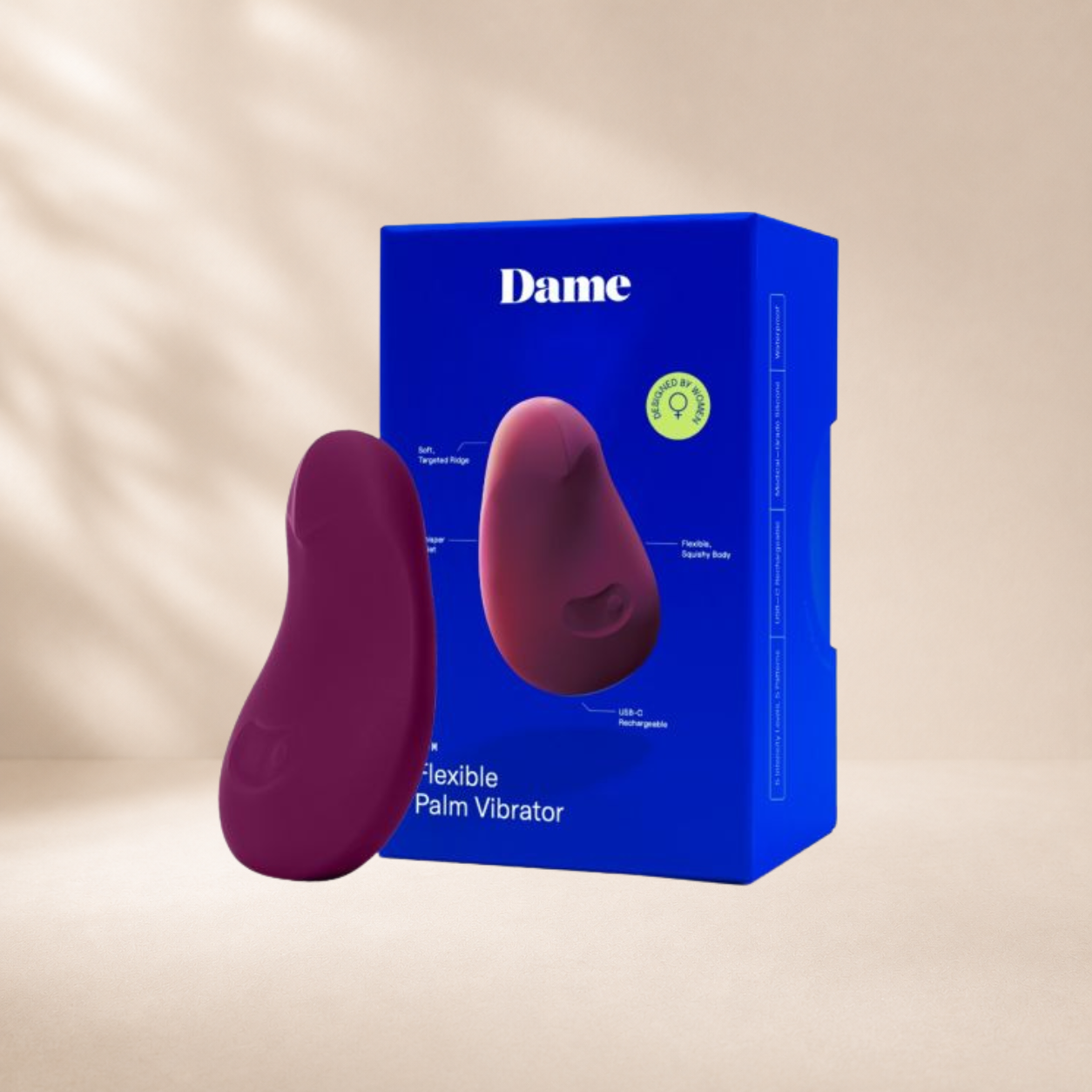 DAME Pom Flexible Vibrator - Plum