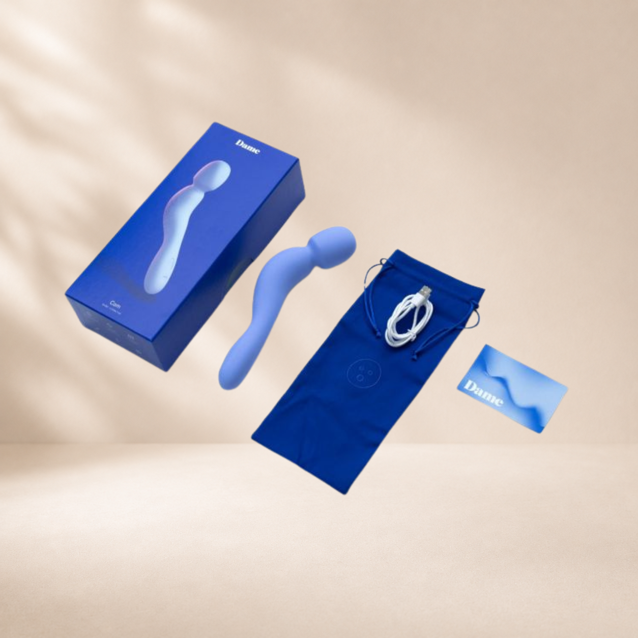 DAME Com Wand Vibrator - Periwinkle