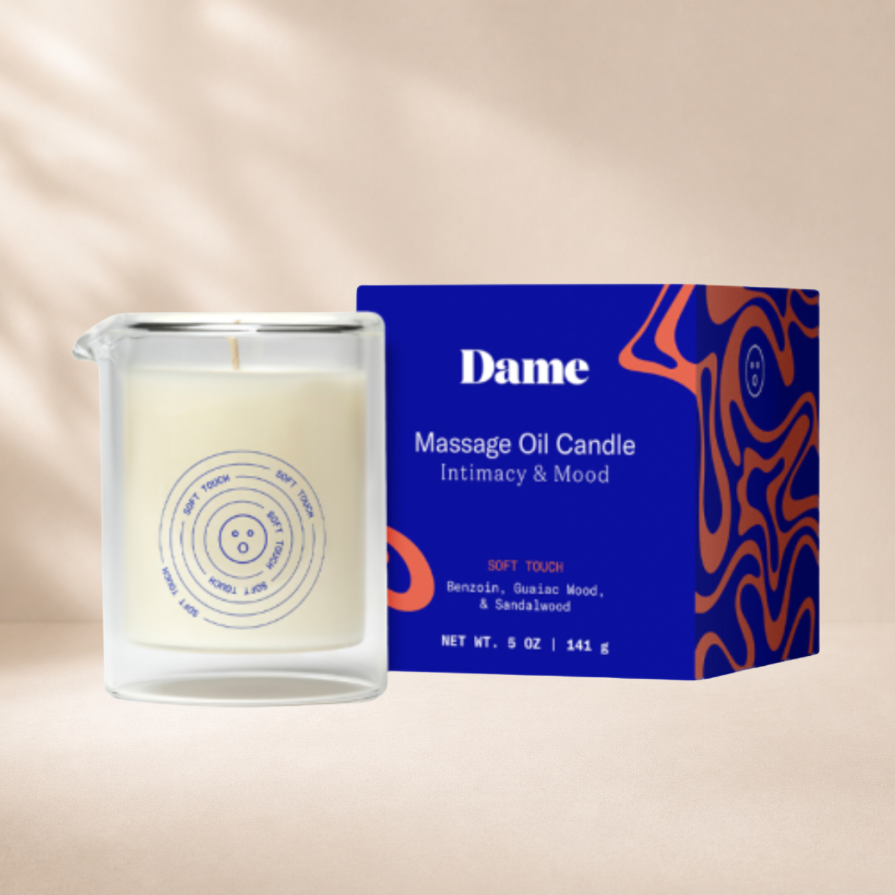 DAME Massage Oil Candle - Soft Touch
