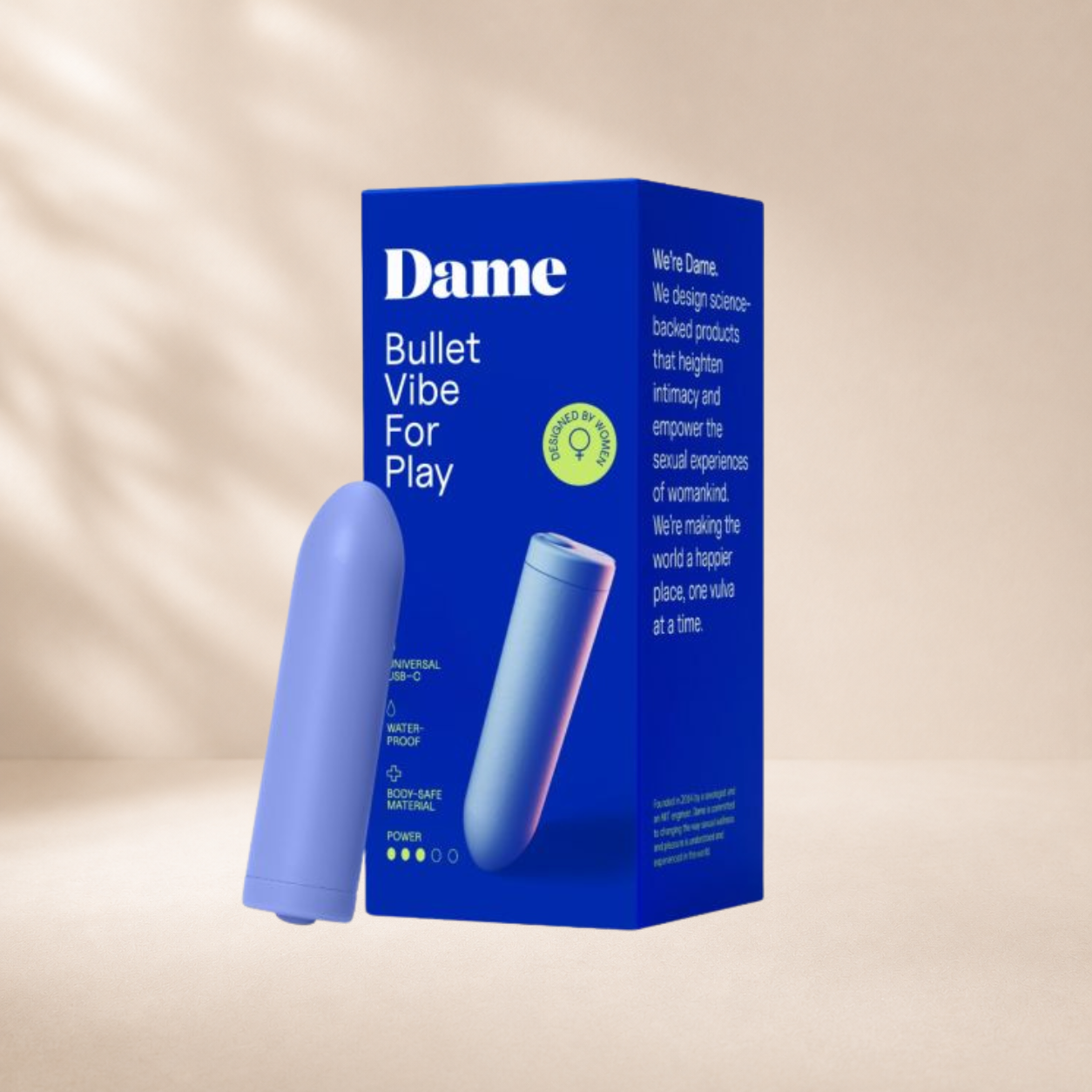 DAME Zee Bullet Vibrator - Periwinkle