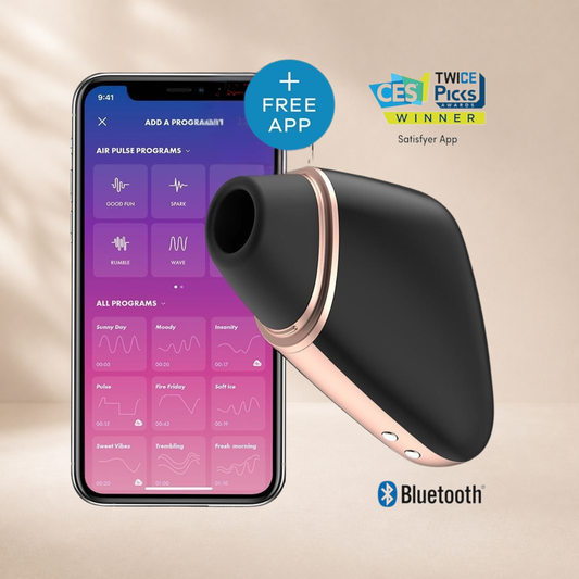Satisfyer App Enabled Love Triangle - Black