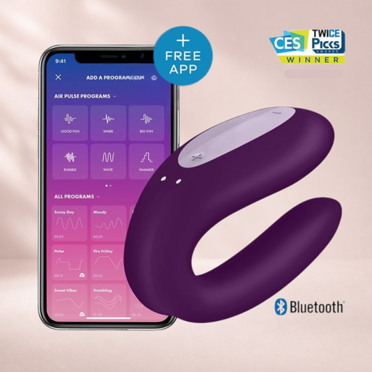 Satisfyer App Enabled Double Joy - Lilac