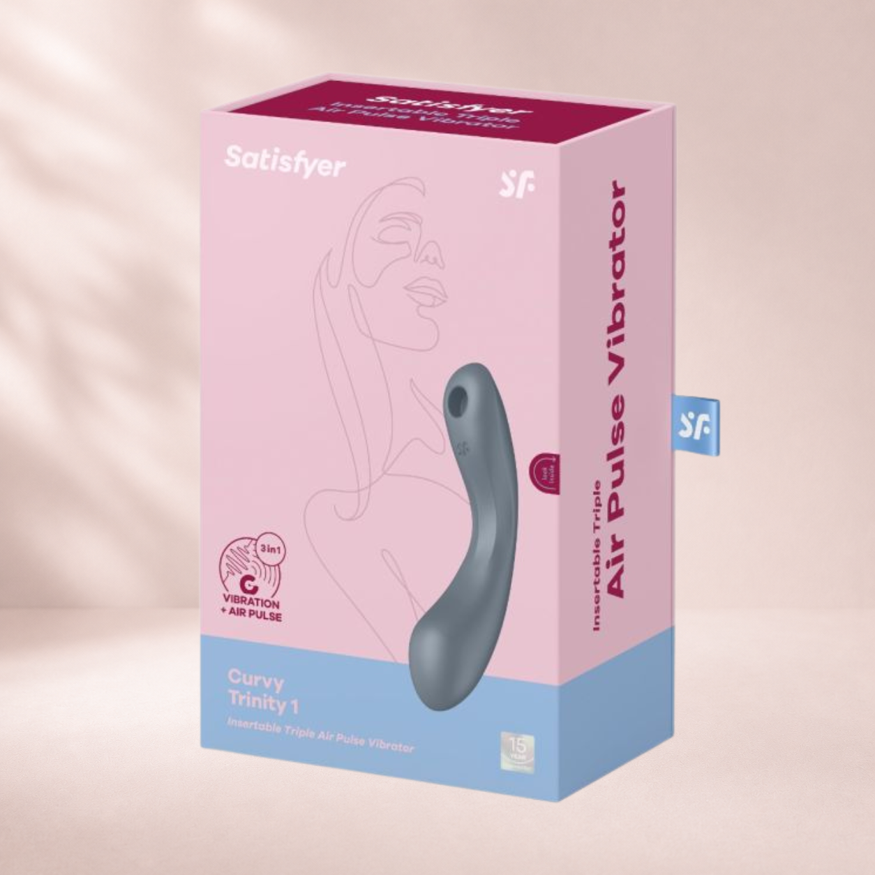 Satisfyer Curvy Trinity 1 - Bluegrey