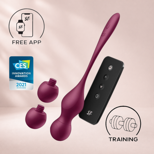 Satisfyer Love Birds Vary gift set, burgundy