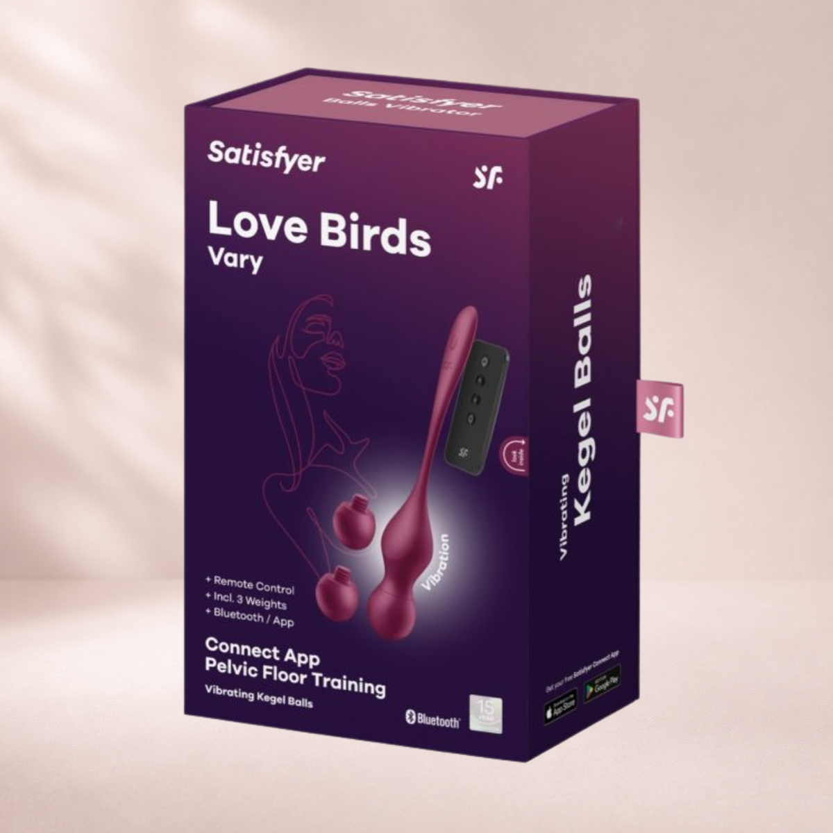 Satisfyer Love Birds Vary - Burgundy