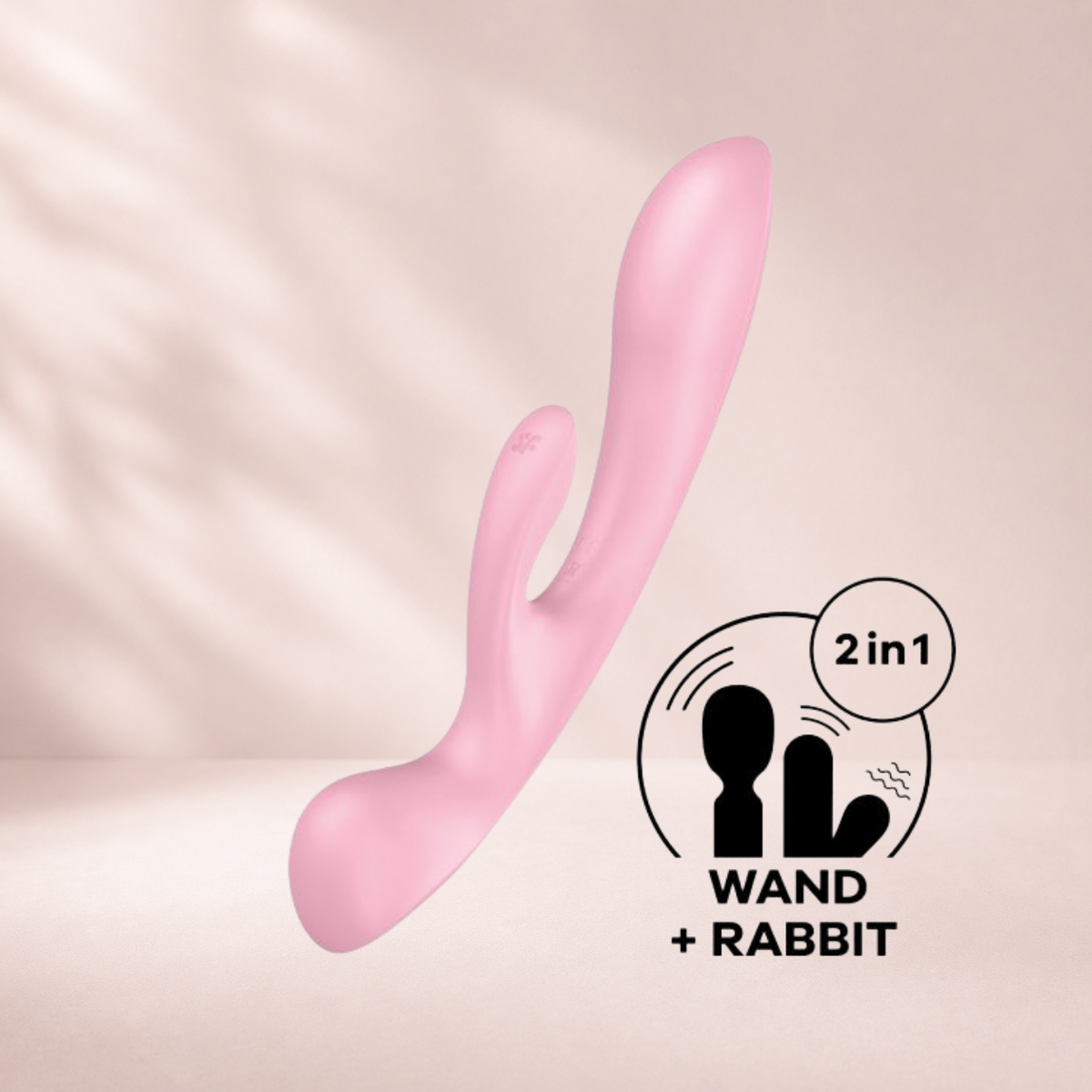 Satisfyer Triple Oh clitoral vibrator, light blue