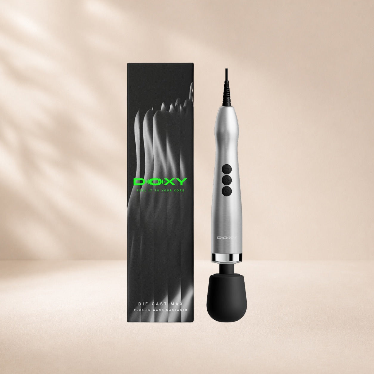 Doxy Die Cast Max Plug-In Wand - Silver