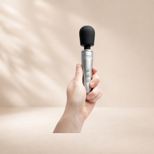 Doxy Go Wand Vibrator - Brushed Metal