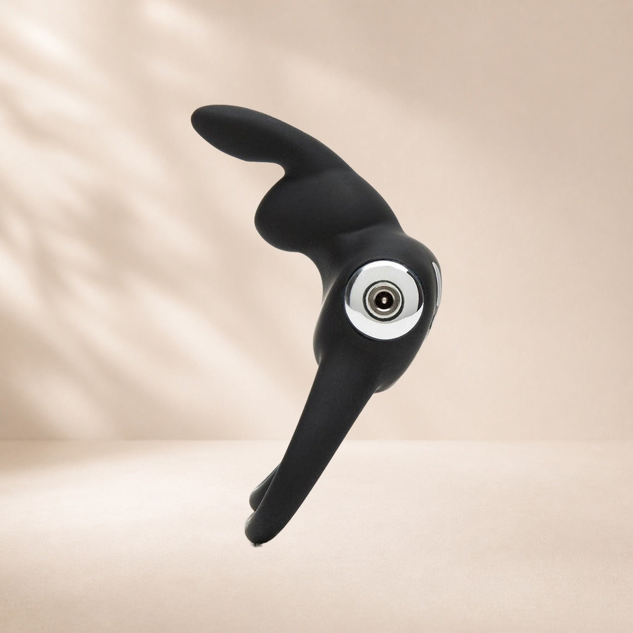 Happy Rabbit Couples Stimulating Rechargeable Love Ring - Black