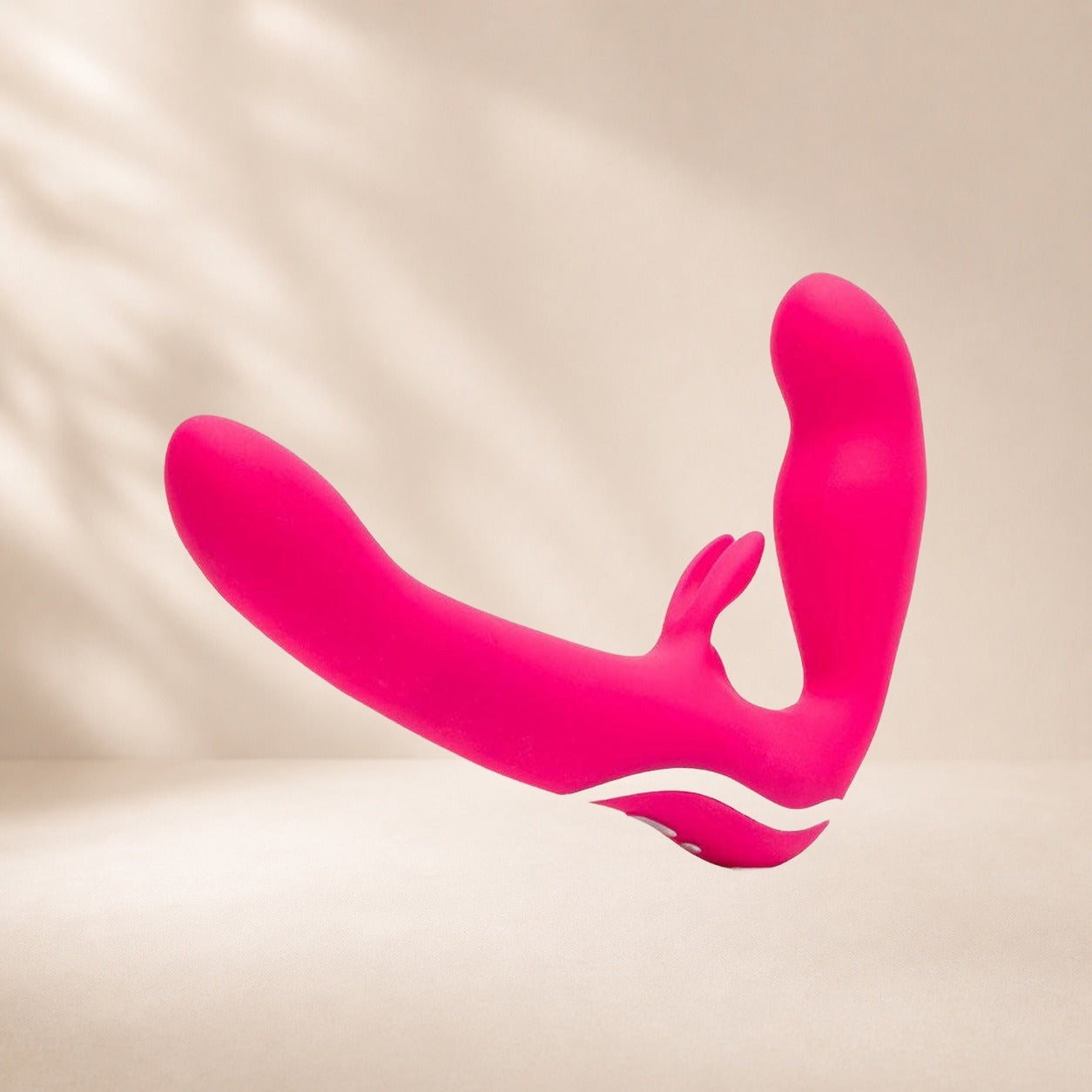 Happy Rabbit Strapless Strap-On Rabbit Vibe - Pink