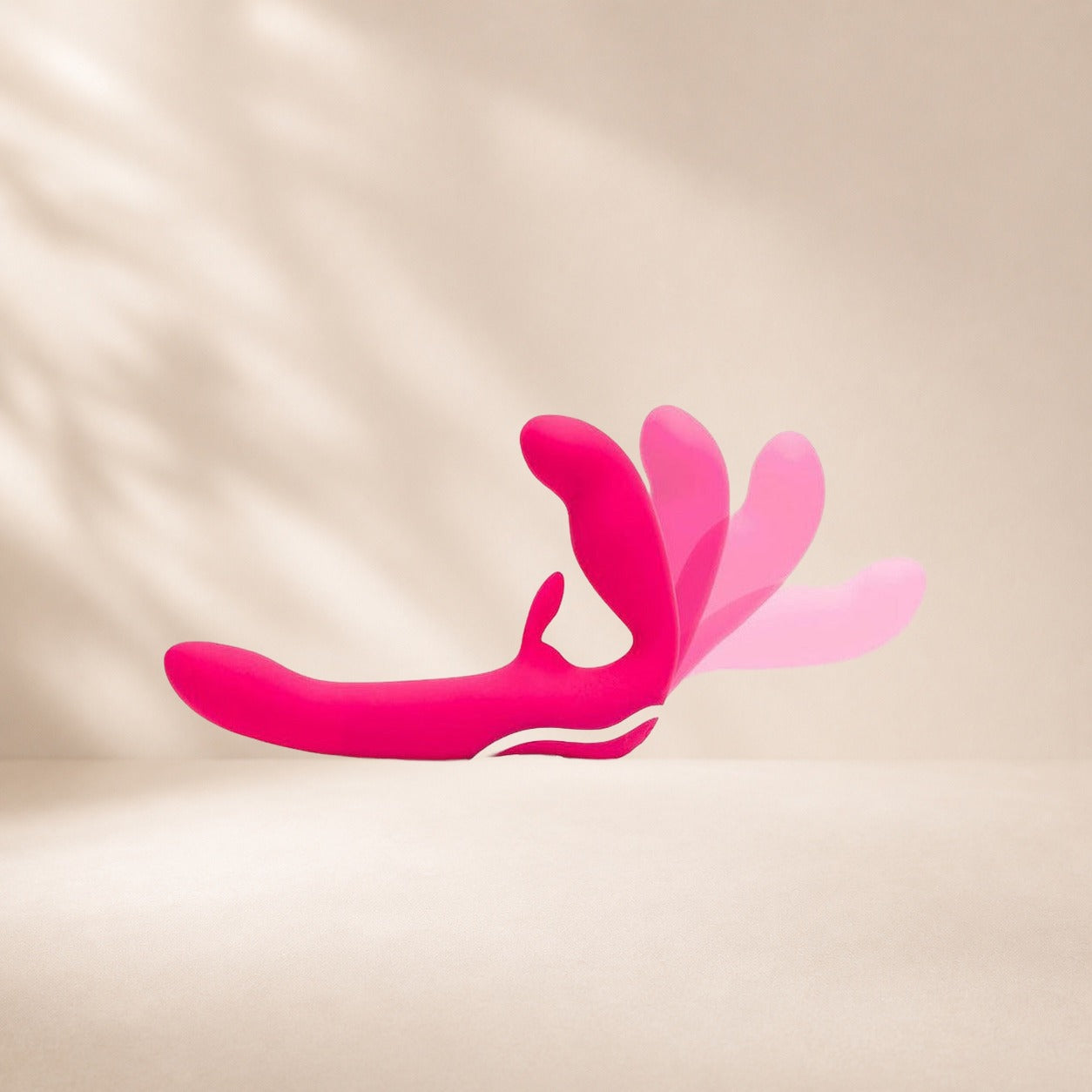 Happy Rabbit Strapless Strap-On Rabbit Vibe - Pink