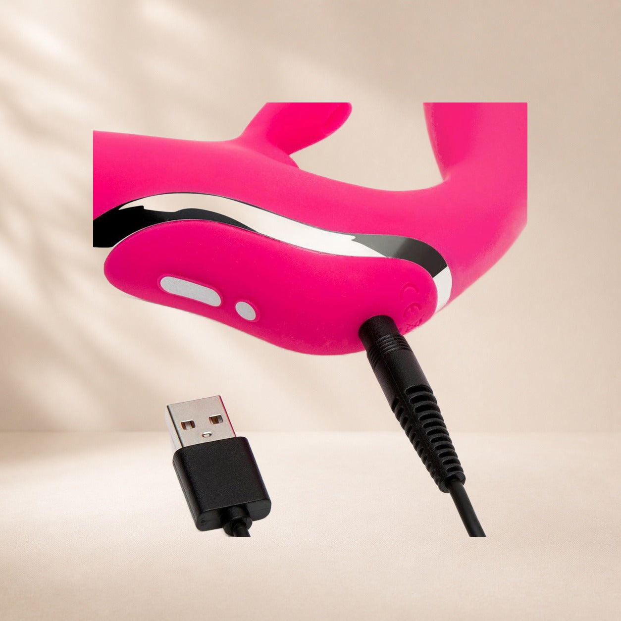 Happy Rabbit Strapless Strap-On Rabbit Vibe - Pink