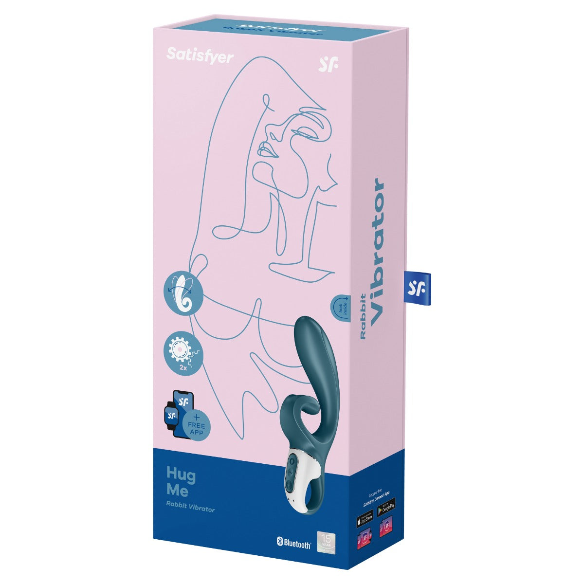 Satisfyer Hug Me Rabbit Vibrator - Grayblue